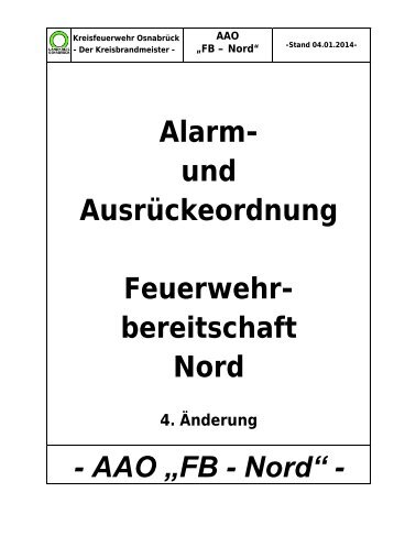 AAO FB Nord - Kreisfeuerwehr OsnabrÃ¼ck