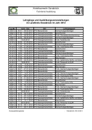 LehrgÃ¤nge und Ausbildungsveranstaltungen im Landkreis ...