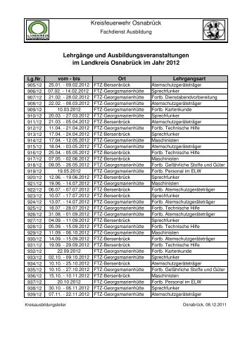 LehrgÃ¤nge und Ausbildungsveranstaltungen im Landkreis ...