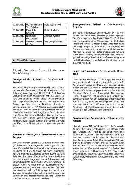 Rundschreiben Nr. 1/2010 vom 28.07.2010. - Kreisfeuerwehr ...
