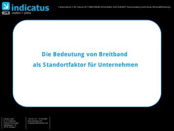 Die Bedeutung von Breitband als Standortfaktor ... - Kreis GroÃ-Gerau
