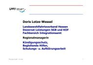 Frau Lotze-Wessel, LWV Hessen