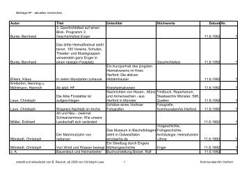 sortiert nach Datum - Kreisheimatverein Herford e.V.