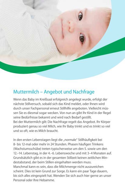 Muttermilch - Kreiskrankenhaus Mechernich