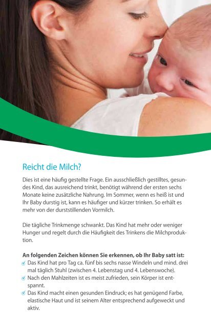 Muttermilch - Kreiskrankenhaus Mechernich