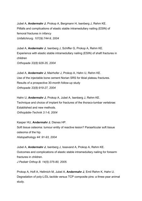 peer-reviewed' Publikationen von Prof. Dr. med. Jonas Andermahr