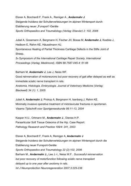 peer-reviewed' Publikationen von Prof. Dr. med. Jonas Andermahr
