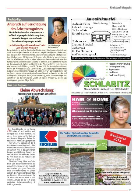 KreisLauf-Magazin Ausgabe August 2013