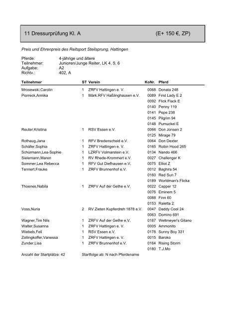 Nachwuchsturnier, Finale NachwuchsschÃ¤rpe (260 kB) - Zucht-, Reit