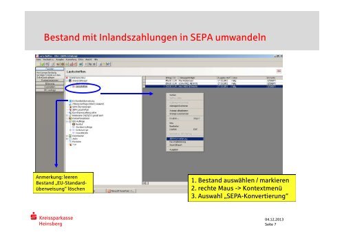 SFirm - SEPA-Umstellung - Kreissparkasse Heinsberg