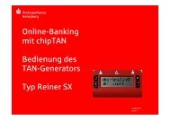 Anleitung Reiner SX - Kreissparkasse Heinsberg