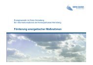 FÃ¶rderung energetischer MaÃnahmen - Kreissparkasse Heinsberg