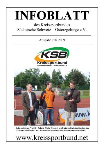 Ausgabe Juli 2009 - Kreissportbund SÃ¤chsische Schweiz ...