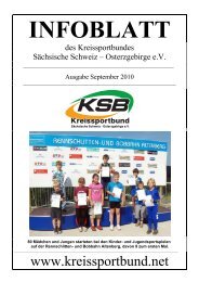 Ausgabe September 2010 - Kreissportbund SÃ¤chsische Schweiz ...