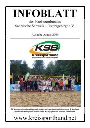 Ausgabe August 2009 - Kreissportbund SÃ¤chsische Schweiz ...