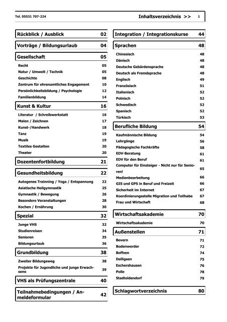 KVHS-Programm 2014 zum Blättern - Kreisvolkshochschule ...