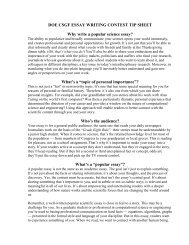 DOE CSGF ESSAY WRITING CONTEST TIP SHEET ... - Krell Institute