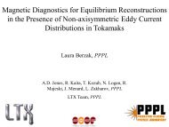 Magnetic Diagnostics for Equilibrium Reconstructions in the ...