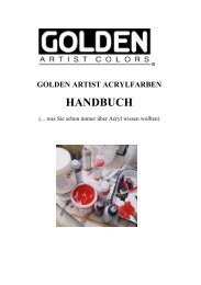 Golden Acrylics Handbuch