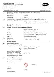 Sicherheitsdatenblatt - Kremer Pigmente GmbH & Co. KG