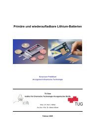 Primäre und wiederaufladbare Lithium-Batterien - Group of Prof. Dr ...