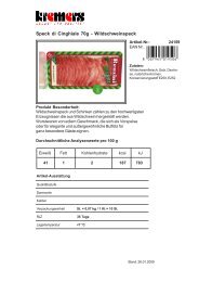 Speck di Cinghiale 70g - Wildschweinspeck