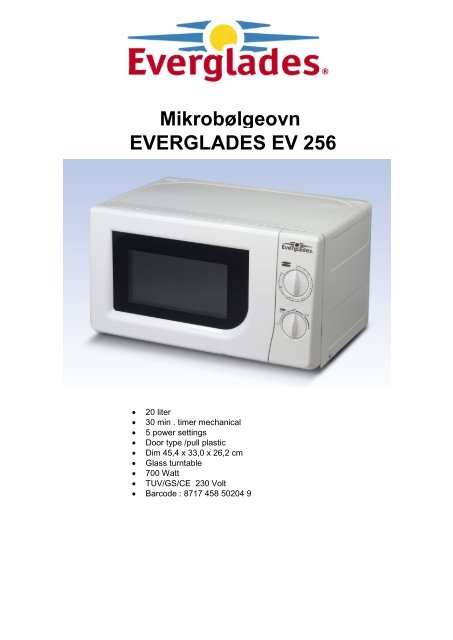 Mikrobølgeovn power Mikrobølgeovn power