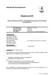 Protokoll - Gemeinde Krempermoor