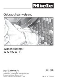 Gebrauchsanweisung Waschautomat W 1000 Primavera Plus