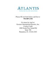Please fill out form below and fax to: 954 809 2338 Or ... - Atlantis