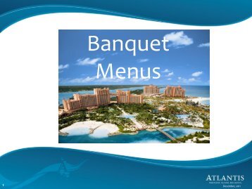 Banquet Menus - Atlantis