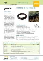 tropfrohr uni-techline - Kresko GmbH - Fachhandel fÃ¼r Gartentechnik