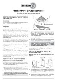 Passiv-Infrarot-Bewegungsmelder - Friedland