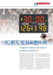 Datenblatt Indoor-Multisportanzeige MSA50 - Heinz Port GmbH