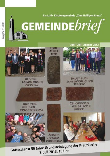 Gemeindebrief Ausgabe 3/2013 - Ev.-Luth. Kirchengemeinde .Zum ...