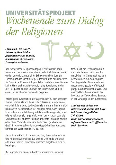 Gemeindebrief Ausgabe 3/2013 - Ev.-Luth. Kirchengemeinde .Zum ...