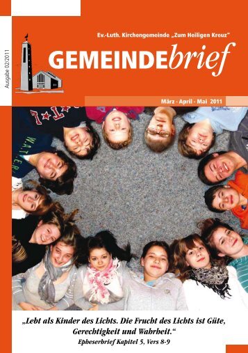 Gemeindebrief Ausgabe 2/2011 - Ev.-Luth. Kirchengemeinde .Zum ...