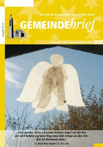 Gemeindebrief Ausgabe 1/2013 - Ev.-Luth. Kirchengemeinde .Zum ...