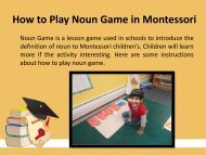 Montessori school Franklin Park NJ