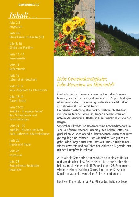 Gemeindebrief Ausgabe 4/2010 - Ev.-Luth. Kirchengemeinde .Zum ...