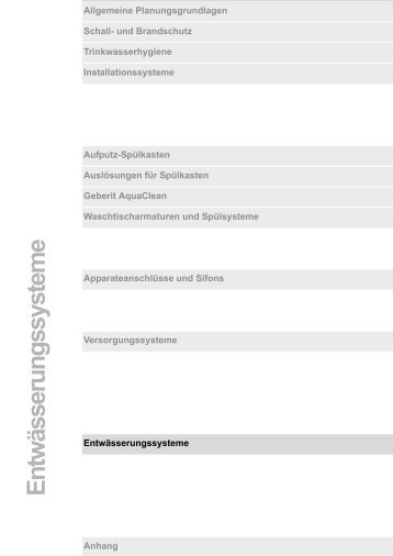Entwässerungssysteme Allgemein - Geberit