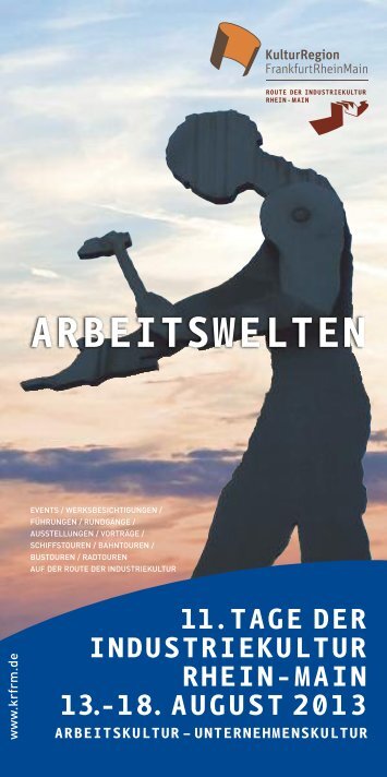 e ARBEITSWELTEN - KulturRegion Frankfurt RheinMain