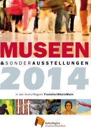 BroschÃ¼re zum Download - KulturRegion Frankfurt RheinMain