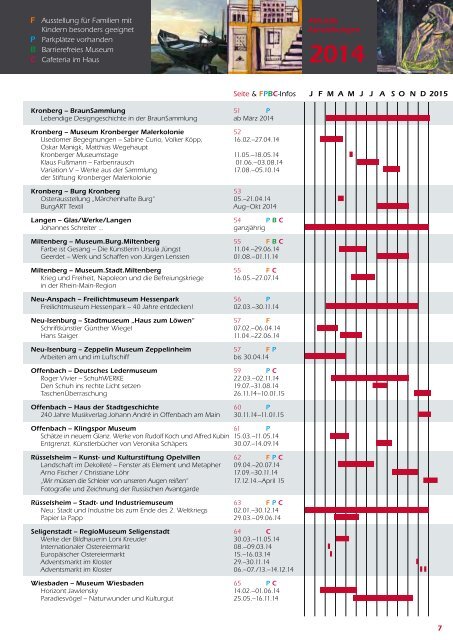 BroschÃ¼re zum Download - KulturRegion Frankfurt RheinMain