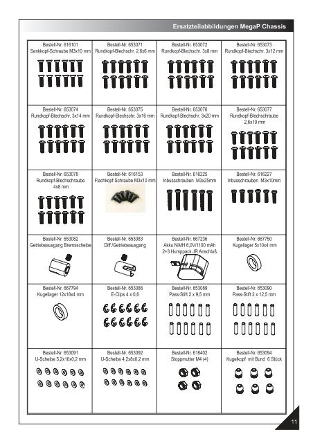 65020x DE Ersatzteilliste MegaP 1:10 - Krick