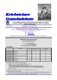 Gemeindebote Ausgabe 1. Februar - Gemeinde Kriebstein