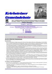 Gemeindebote Ausgabe 1. April 2013 - Gemeinde Kriebstein