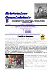 Gemeindebote Ausgabe 1. September 2013 - Gemeinde Kriebstein