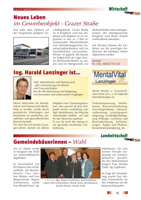 1. Folge / April 2011 - Gemeinde Krieglach