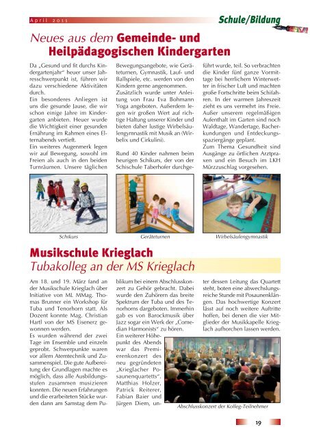 1. Folge / April 2011 - Gemeinde Krieglach